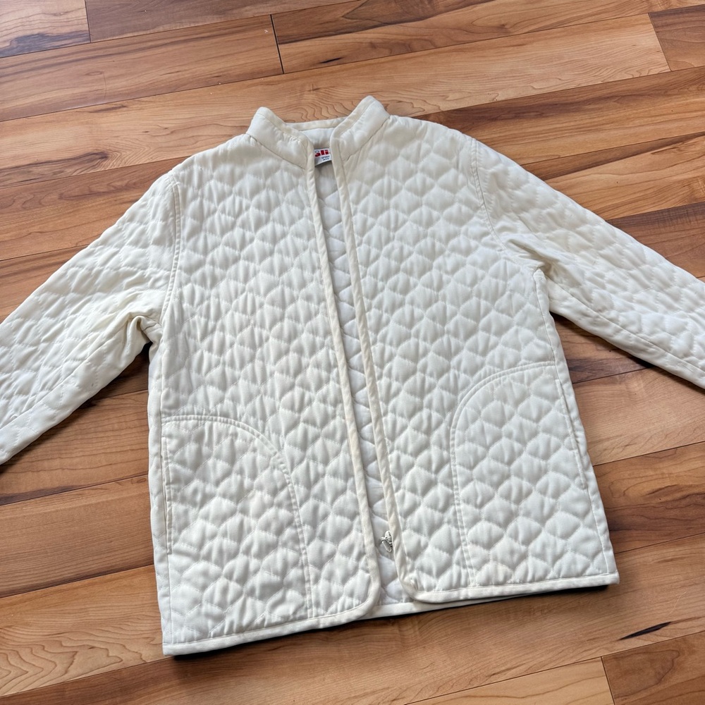 Alia Cream Quilted Jacket